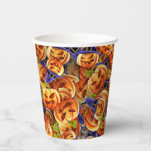 Halloween Pumpkins Paper Cups