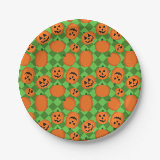 Halloween Pumpkins Paper Plates