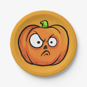 Halloween Pumpkins paper plates 2