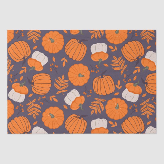 Halloween pumpkins pattern wrapping paper (Front)
