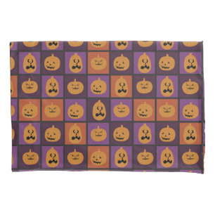 Halloween pumpkins pillow case