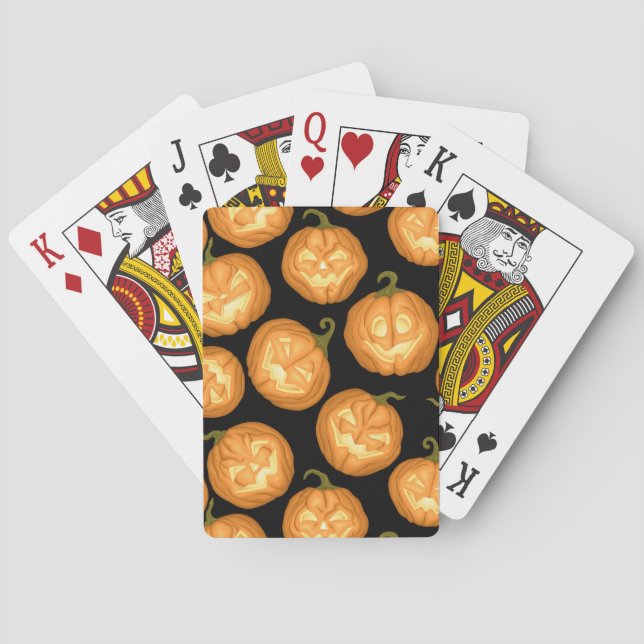 Halloween pumpkins poker cards (Back)