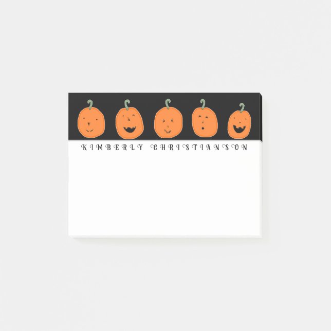 Halloween Pumpkins Post-it Notes (Front)