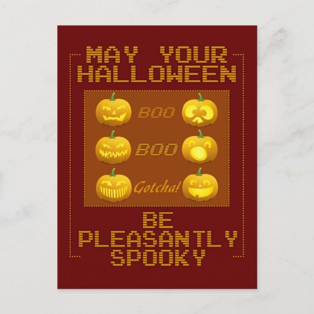 Halloween Pumpkins postcard (Front)