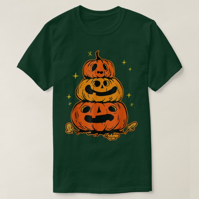 Halloween Pumpkins - Pumpkin-Tower Graphic for Kid T-Shirt (Design Front)