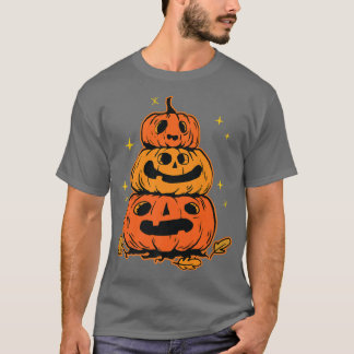 Halloween Pumpkins  PumpkinTower Graphic for Kids  T-Shirt
