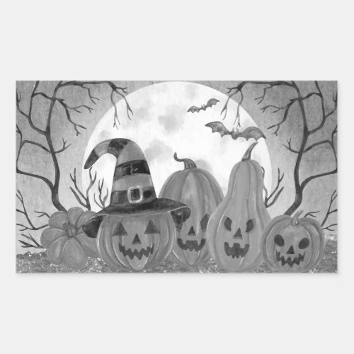 Halloween Pumpkins  Rectangular Sticker
