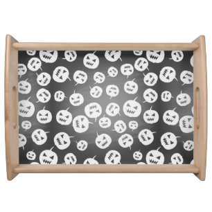 Halloween pumpkins serving tray