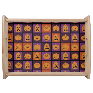 Halloween pumpkins serving tray