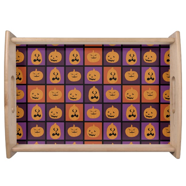 Halloween pumpkins serving tray (Front)
