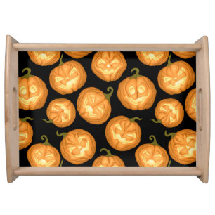 Halloween pumpkins serving tray