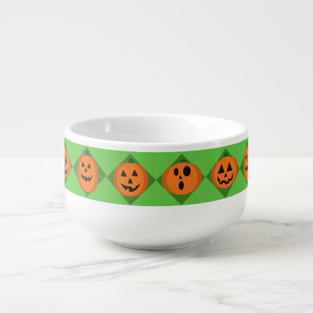 Halloween Pumpkins Soup Mug (Front)