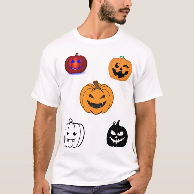 Halloween Pumpkins    T-Shirt (Front)