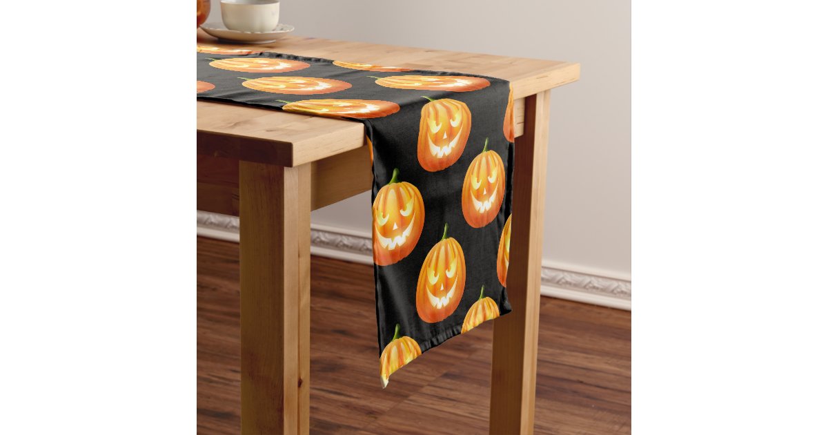 Halloween Pumpkins Table Runner | Zazzle