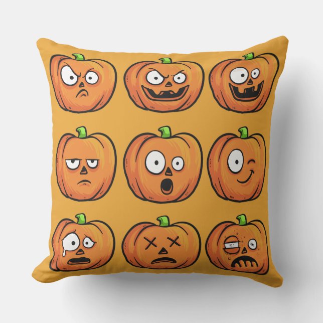 Halloween Pumpkins throw pillows (Front)