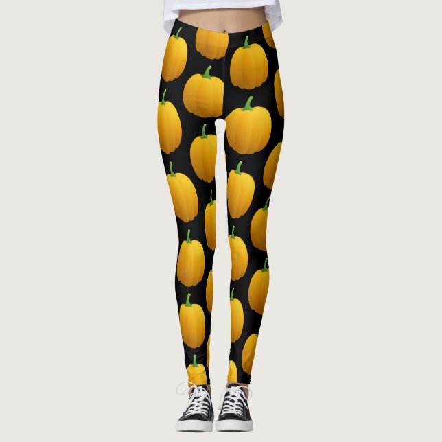 Halloween Pumpkins Thunder_Cove Leggings (Front)