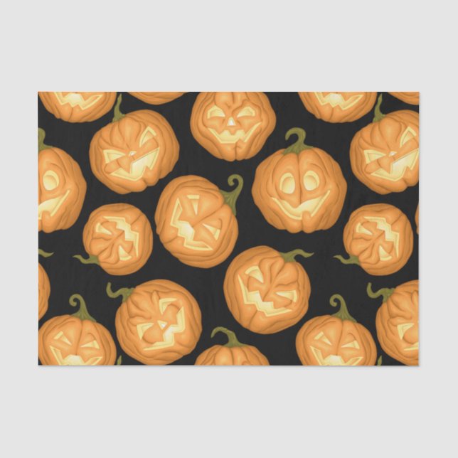Halloween pumpkins tissue paper (Front)