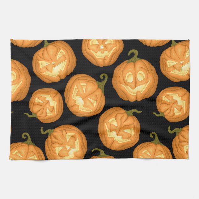 Halloween pumpkins towel (Horizontal)