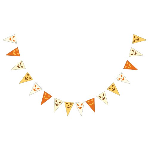 Halloween Pumpkins Triangle Party Bunting Banner