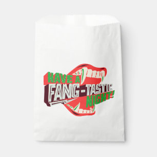 Halloween Pun Have a fang-tastic night Favor Bag