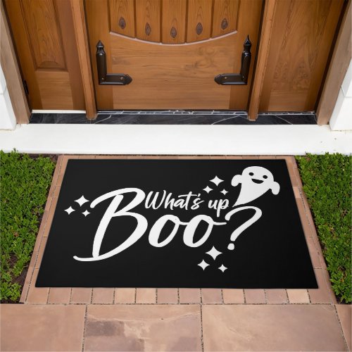 Halloween Pun _ Whats up boo Doormat