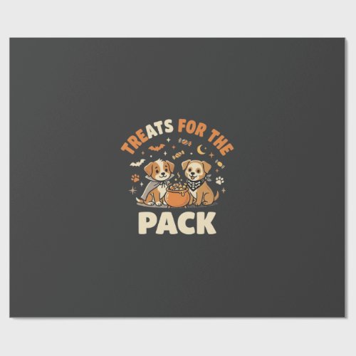 Halloween Puppy Candy Crew Wrapping Paper