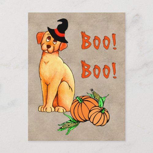 Halloween Puppy Dog Postcard