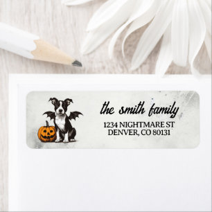 Halloween Puppy Label