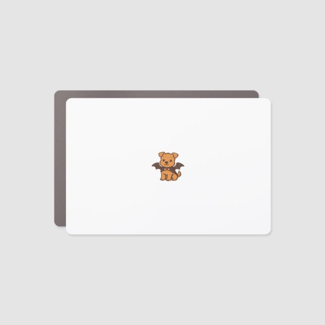 Halloween Puppy Love � Kawaii Dog Art Classic T-Sh Car Magnet (Front)