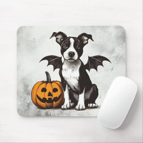 Halloween Puppy Mouse Pad