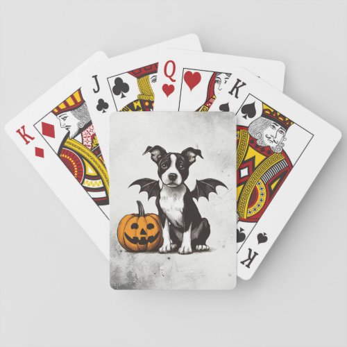 Halloween Puppy Playing Cards
