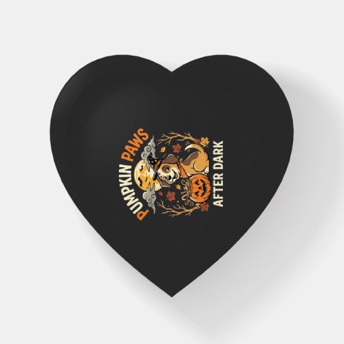 Halloween Puppy Pumpkin Night Paperweight