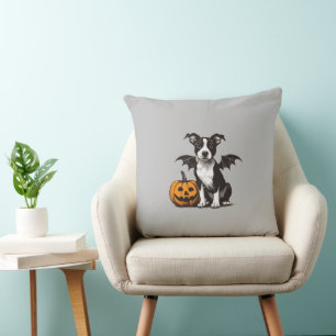 Halloween Puppy Throw Pillow