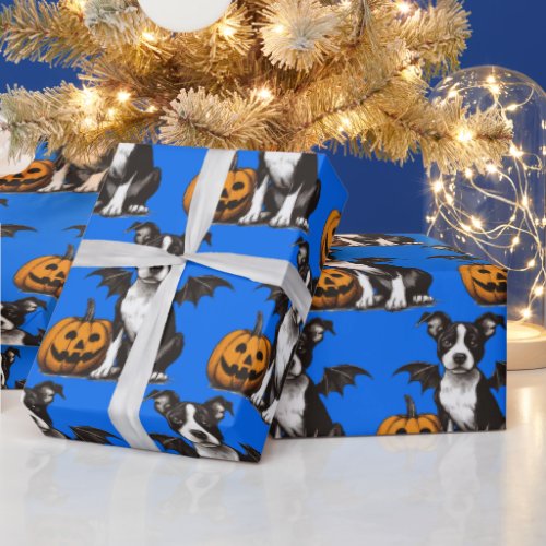 Halloween Puppy Wrapping Paper
