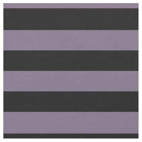 Halloween Purple and Black Bold Stripes Fabric