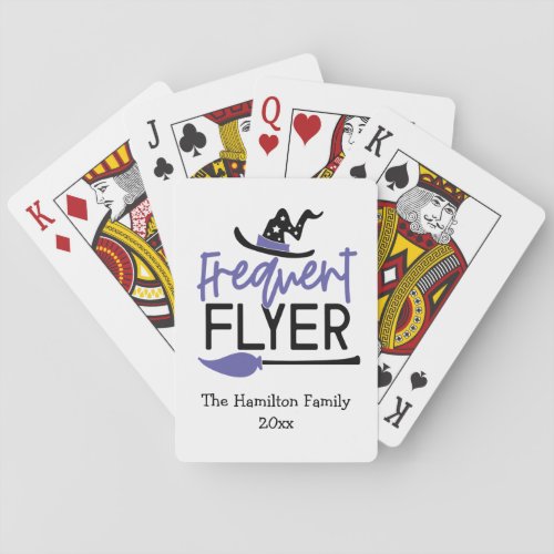 Halloween Purple and Black Funny Playing Cards