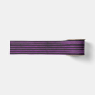 Halloween Purple and Black Striped Ribbon