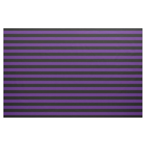 Halloween Purple Black Stripes Pattern Modern Chic Fabric