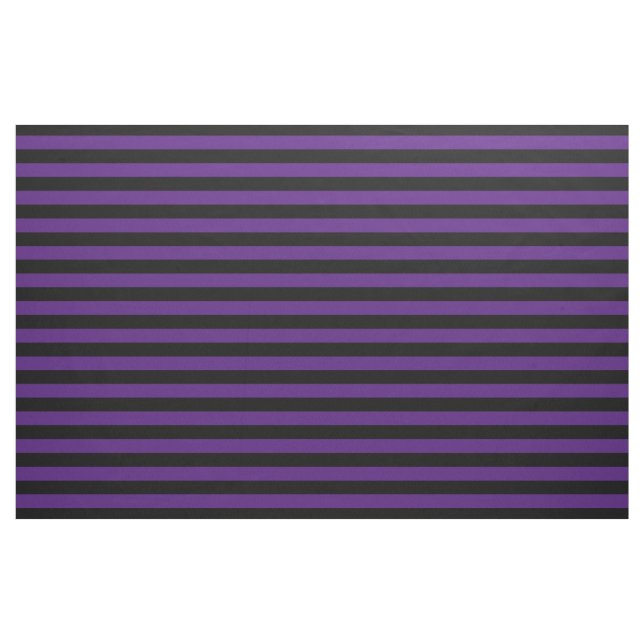 Halloween Purple Black Stripes Pattern Modern Chic Fabric (Yard)