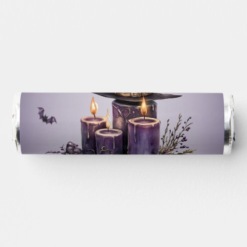 Halloween Purple Candles Bats Spooky Scary Breath Savers Mints