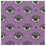 Halloween Purple Eyeball Pattern Fabric