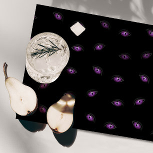 Halloween, Purple Eyes, Trick Or Treat, Boo Cloth Placemat