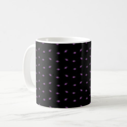 Halloween Purple Eyes Trick Or Treat Boo Coffee Mug