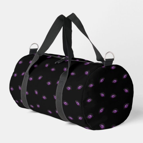 Halloween Purple Eyes Trick Or Treat Boo Duffle Bag