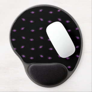 Halloween, Purple Eyes, Trick Or Treat, Boo Gel Mouse Pad