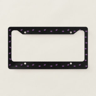Halloween, Purple Eyes, Trick Or Treat, Boo License Plate Frame