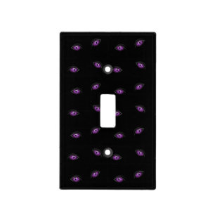 Halloween, Purple Eyes, Trick Or Treat, Boo Light Switch Cover