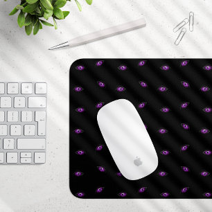 Halloween, Purple Eyes, Trick Or Treat, Boo Mouse Pad