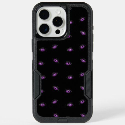 Halloween Purple Eyes Trick Or Treat Boo iPhone 15 Pro Max Case