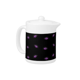 Halloween, Purple Eyes, Trick Or Treat, Boo Teapot